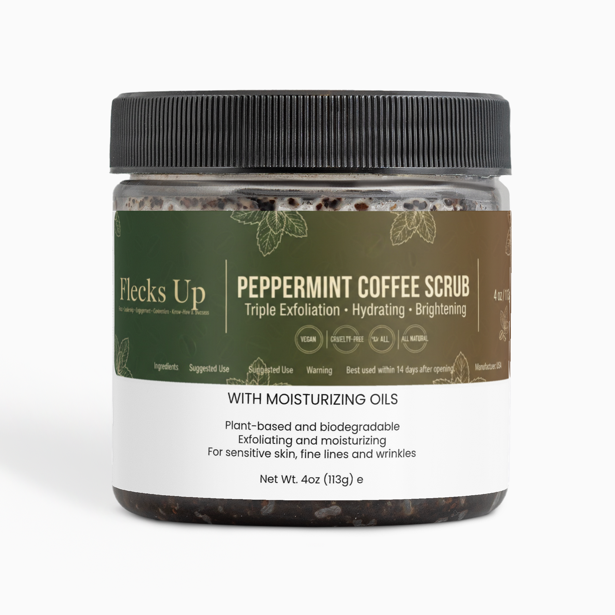 Peppermint Coffee Scrub