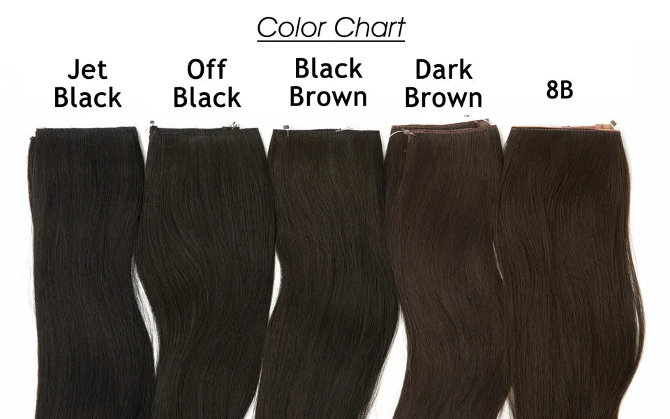 SARLA Synthetic No Clip Hair Extension Ombre Natural Fake False Long Straight Hairpiece Blonde Hair For Women