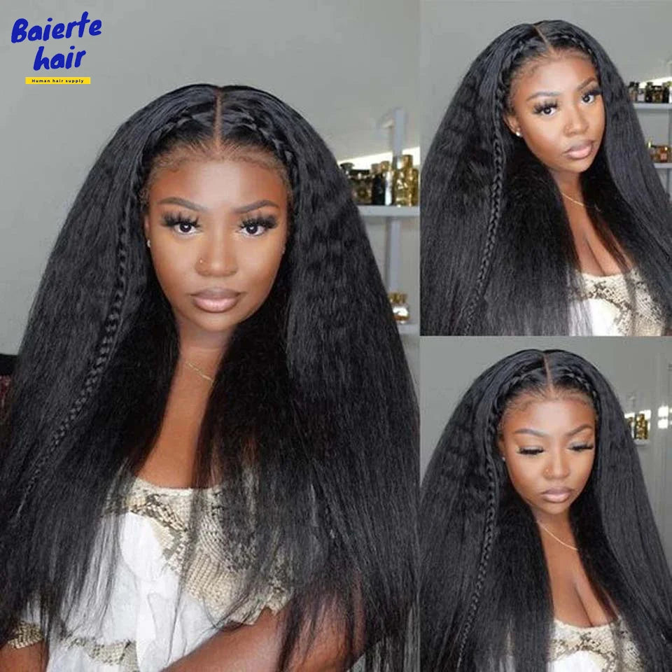 Wholesale 8-30 Inch Kinky Straight Human Hair Bundle Virgin Hair Brazilian Yaki Hair Bundle Remy Human Hair Extensions for Women