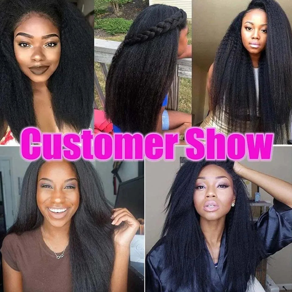 Wholesale 8-30 Inch Kinky Straight Human Hair Bundle Virgin Hair Brazilian Yaki Hair Bundle Remy Human Hair Extensions for Women