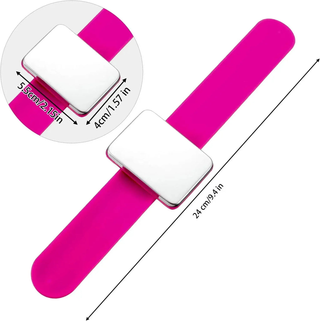 Magnetic Pin Holder Magnetic Wristband for Hair Stylist Wrist Sewing Pincushion Hair Clips Collector Bobby Pin Magnet Holder