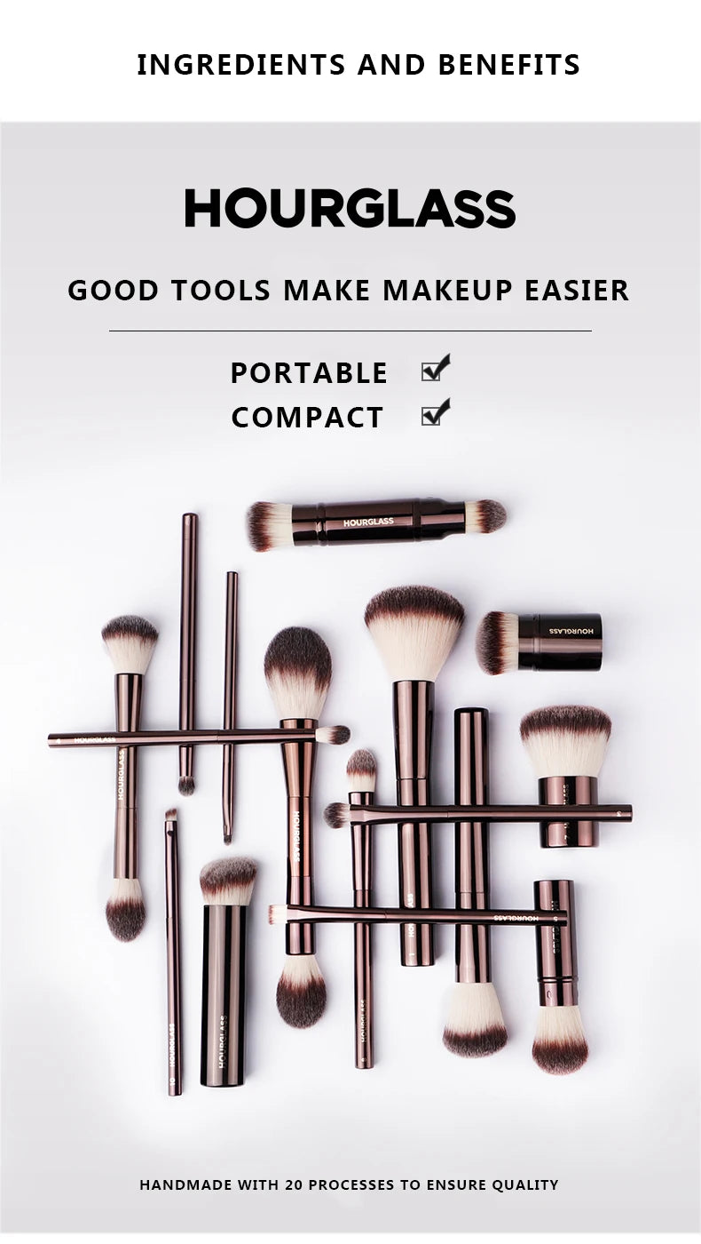 Hourglass Makeup Brush -No.4 Crease Brush Soft Fiber Hair Small Flame Highlight Brush Fashion Design Single Brush