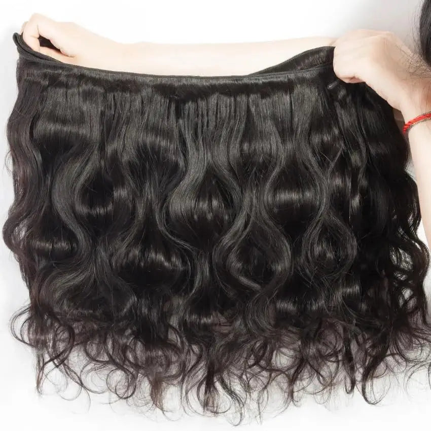 Newmi 12A Brazilian Body Wave Human Hair Bundles 100% Human Hair Extensions Natural Black 10-30 Inch 1/2/3/4pcs Bundles