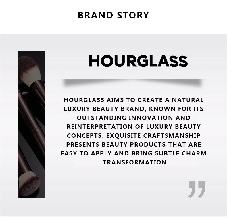 Hourglass Makeup Brush -No.4 Crease Brush Soft Fiber Hair Small Flame Highlight Brush Fashion Design Single Brush