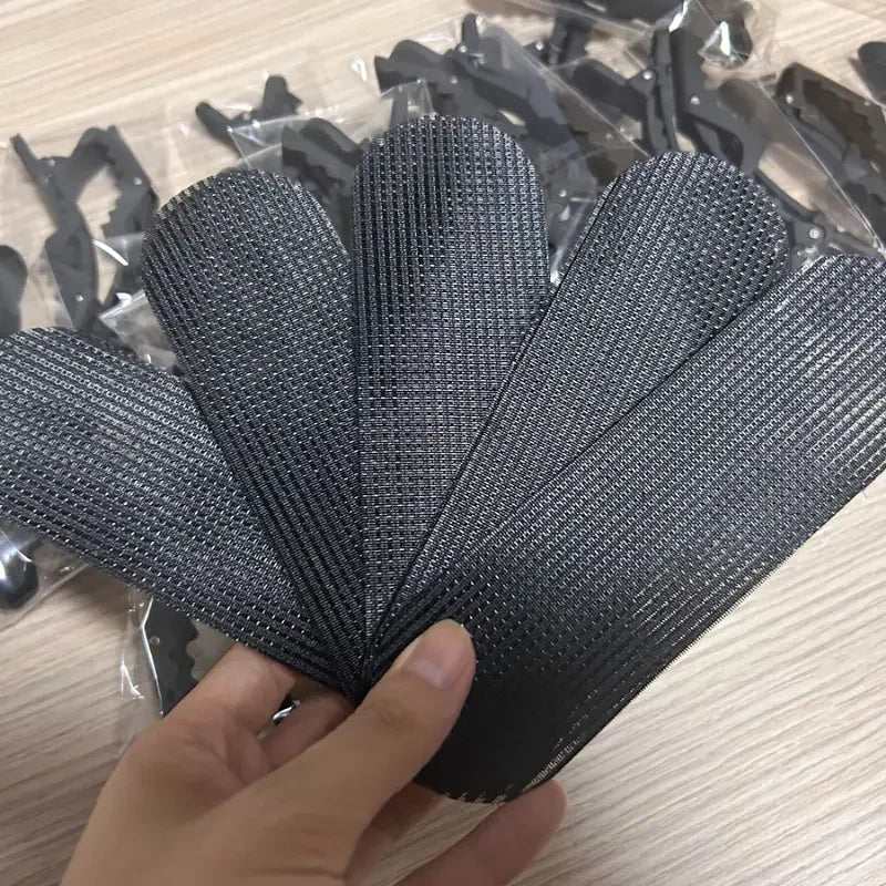 10pcs Invisible Hair Grippers, Self-Adhesive No-Slip Nylon Hair Bands,Magic Hair Stickers for All Hair Types,Hairdressing Tools