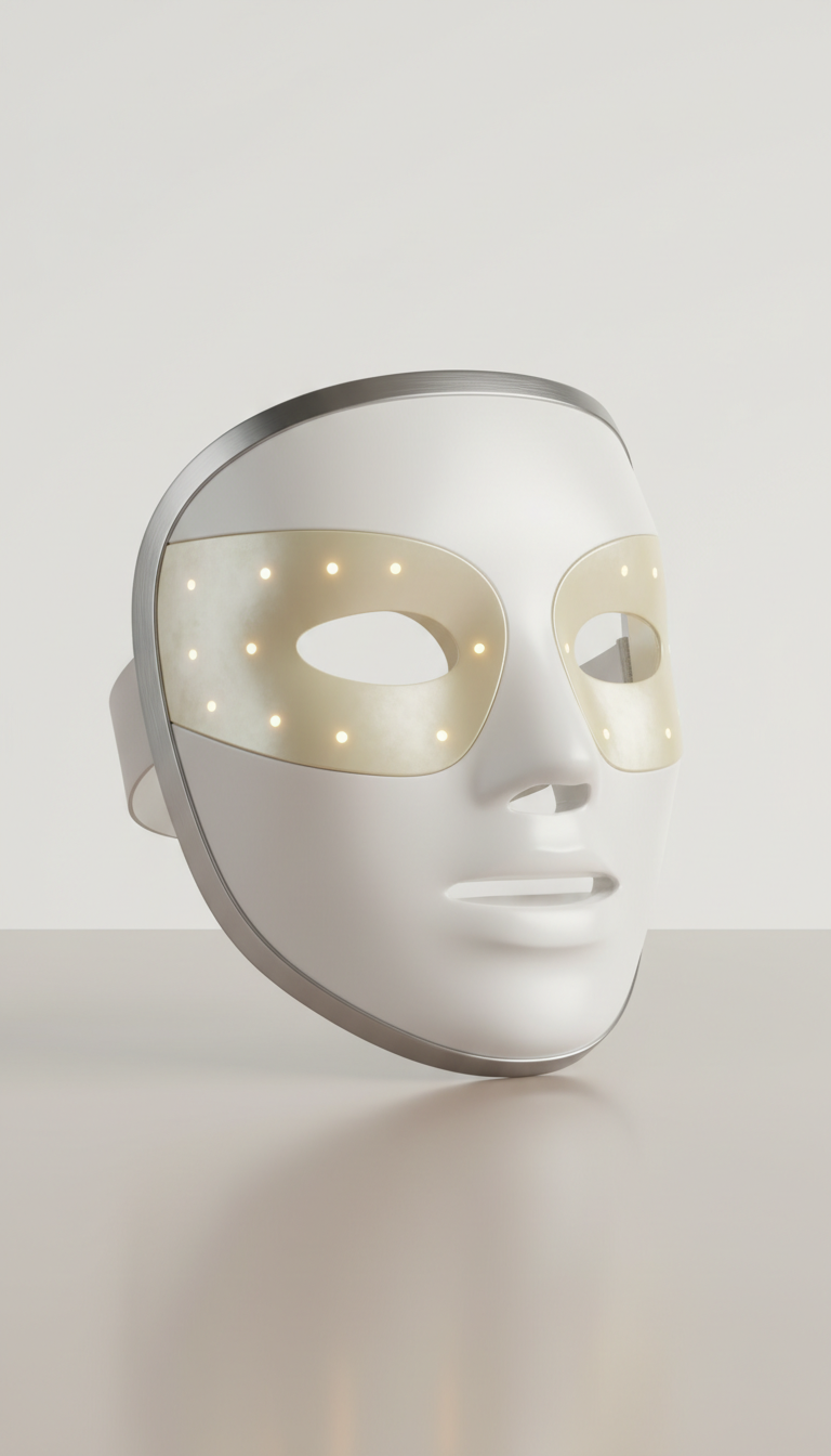 LED Light Therapy Mask with Botanical Accents